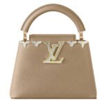 LV Capucines Mini Tote Bag – Beige Taurillon Leather with Gold-Tone