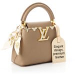 LV Capucines Mini Tote Bag – Beige Taurillon Leather with Gold-Tone - Image 2