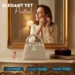 LV Capucines Mini Tote Bag – Beige Taurillon Leather with Gold-Tone - Image 5