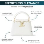 LV Capucines Mini Tote Bag – White Taurillon Leather with Gold-Tone Hardware - Image 4