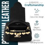 LV Capucines Mini Tote Bag – Black Taurillon Leather - Image 3