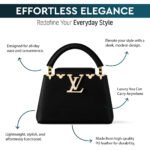 LV Capucines Mini Tote Bag – Black Taurillon Leather - Image 5