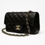 Cross Body Jumbo Classic Lambskin Double Flap Mini Tote Bag for Womens Black CH