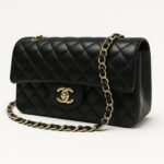 Cross Body Jumbo Classic Lambskin Double Flap Mini Tote Bag for Womens Black CH - Image 2