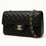 Cross Body Jumbo Classic Lambskin Double Flap Mini Tote Bag for Womens Black CH - Image 3