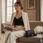 Cross Body Jumbo Classic Lambskin Double Flap Mini Tote Bag for Womens Black CH - Image 8