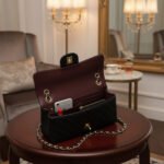 Cross Body Jumbo Classic Lambskin Double Flap Mini Tote Bag for Womens Black CH - Image 10