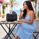 YSL Sunset Croc-Embossed Leather Chain Cross Body Bag - Image 4