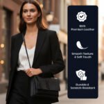 YSL Sunset Croc-Embossed Leather Chain Cross Body Bag - Image 10