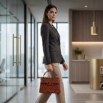 Valentino Garavani Crystal-Embellished Small VLogo Shoulder Bag – Burgundy Leather 19cm - Image 7