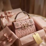 Valentino Garavani Crystal-Embellished Small VLogo Shoulder Bag – Pink Leather 19cm - Image 9