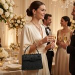 Valentino Garavani Crystal-Embellished Small VLogo Shoulder Bag – Black Leather 19cm - Image 4