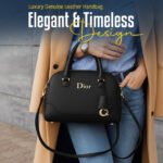 Dior Mini Tote Bag – Leather Handbag with Gold-Tone Hardware - Image 4