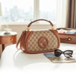 Gucci Luxury Designer-Inspired Monogram Top-Handle Bag - Image 5