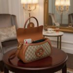 Gucci Luxury Designer-Inspired Monogram Top-Handle Bag - Image 7