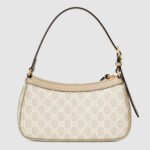 Gucci Luxury Designer-Inspired Beige Monogram Shoulder Bag - Image 3