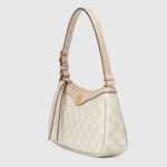 Gucci Luxury Designer-Inspired Beige Monogram Shoulder Bag - Image 4