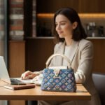 Louis Vuitton Luxury Capucines Mini Denim Blue Tote Bag - Image 4